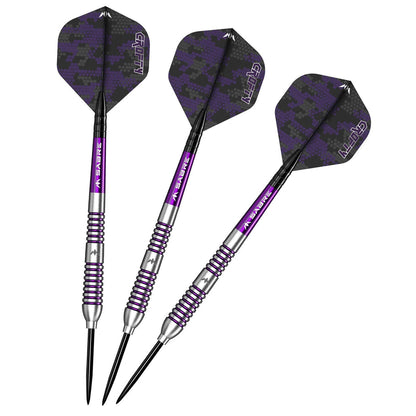 Mission Joe Croft Darts
Steel Tip - 95% Tungsten - Silver & Purple Electro