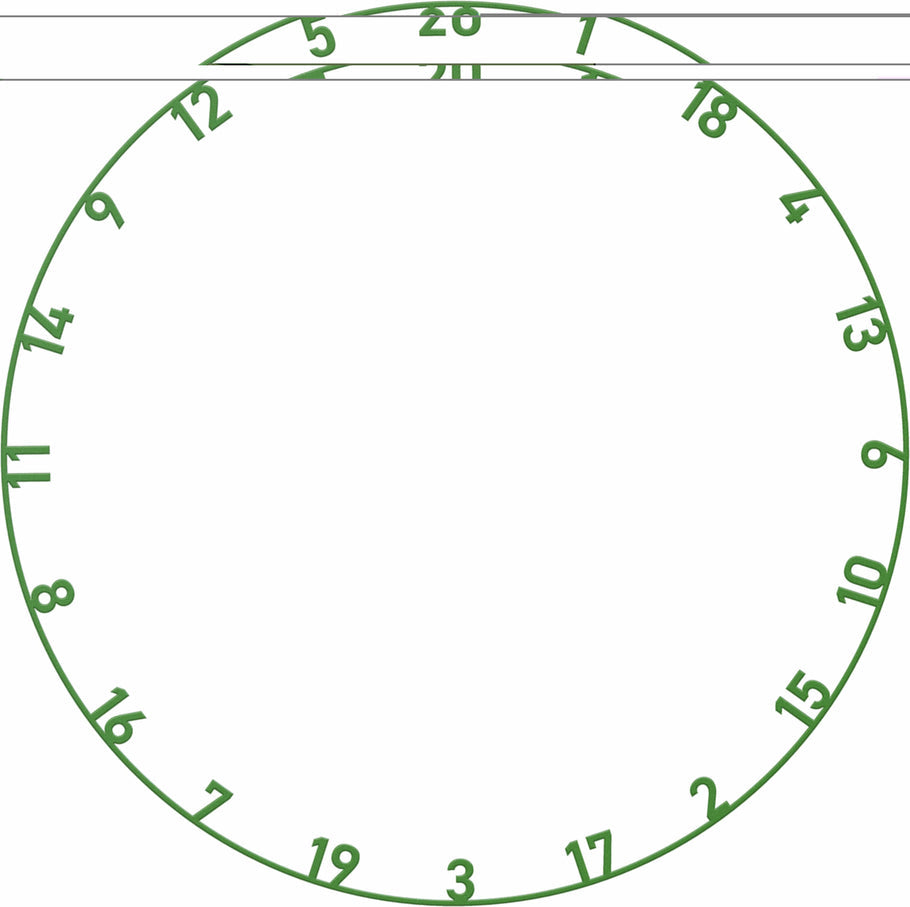 Bulls Number Ring - Coloured - Individual ring