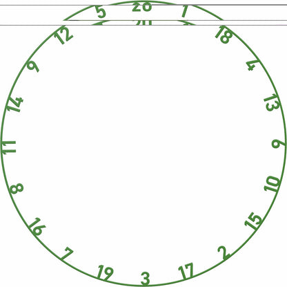 Bulls Number Ring - Coloured - Individual ring