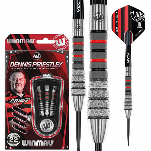 Dennis Priestley Diamond 3-Zero Steel Tip Darts by Winmau