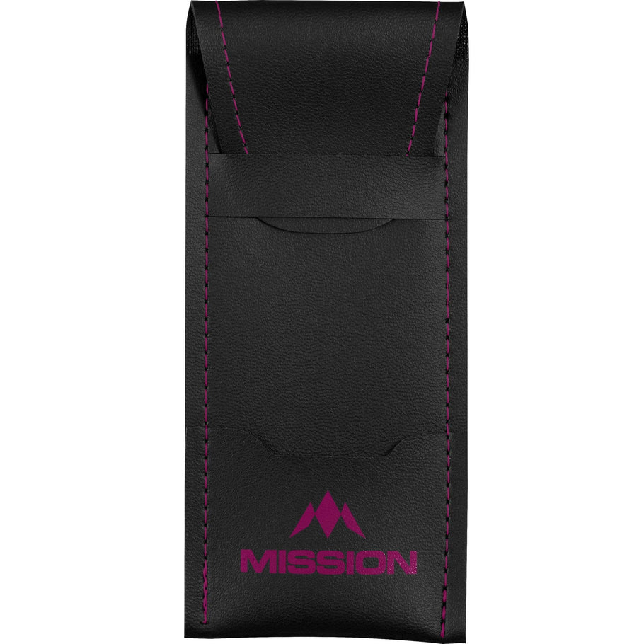 Mission Sport 8 Darts Case - Black Bar Wallet with Trim