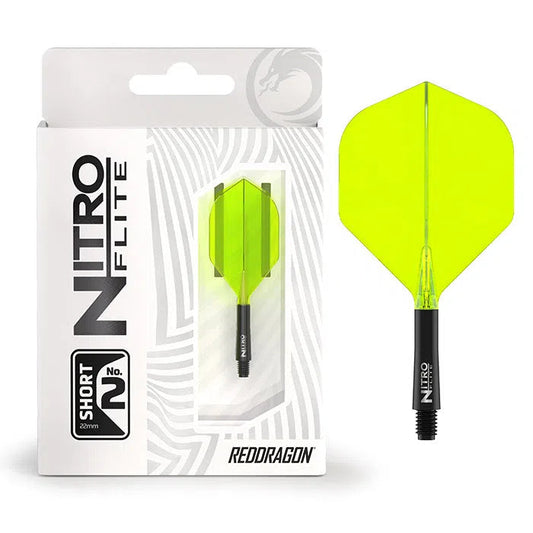 Nitro Flite Integrated Flight & Shaft Black & Yellow No2 by Red Dragon