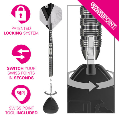 Target Beau Greaves G1 90% Tungsten SP Steel Tip Darts