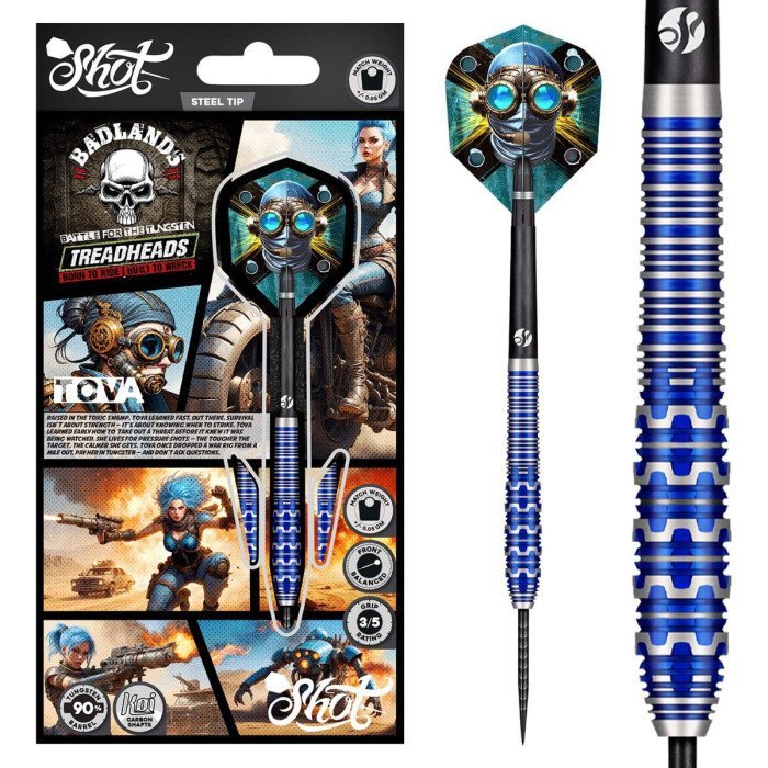 Shot Badlands Tova 90% Steel Tip Darts