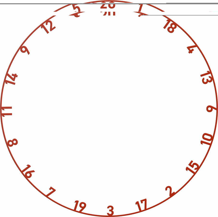 Bulls Number Ring - Coloured - Individual ring