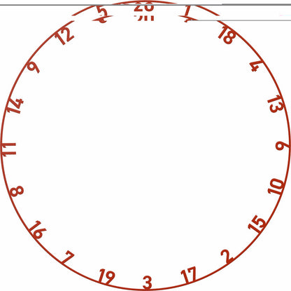 Bulls Number Ring - Coloured - Individual ring