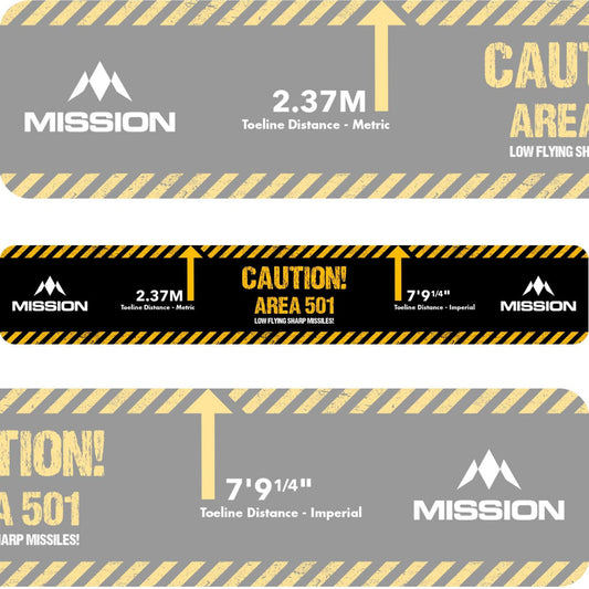 Mission Throw Line Oche
Toeline - Caution - Area 501
