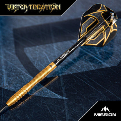Mission Viktor Tingstrom Darts
Steel Tip - 90% Tungsten - Gold