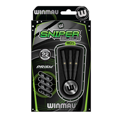 Winmau Sniper Black 90% Tungsten Steel Tip Darts