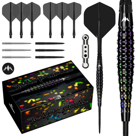 Mission Black Opal Darts
Steel Tip - 95% Tungsten - Black & Coral PVD