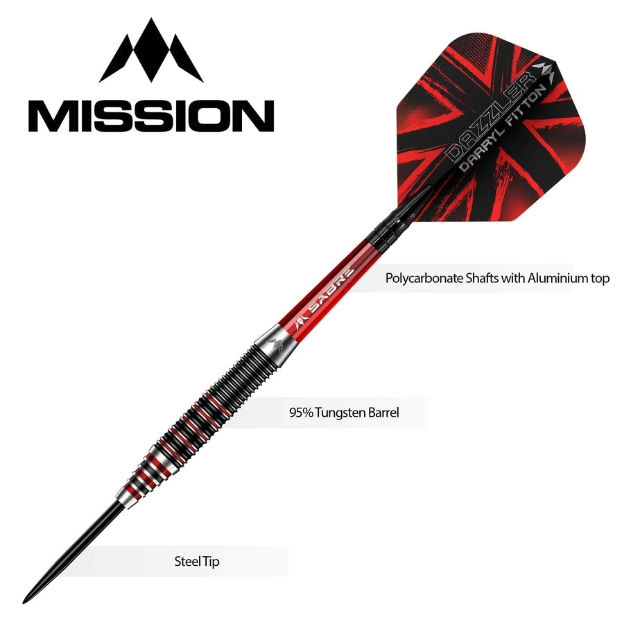 Mission Darryl Fitton 95% - Steel Tip Darts