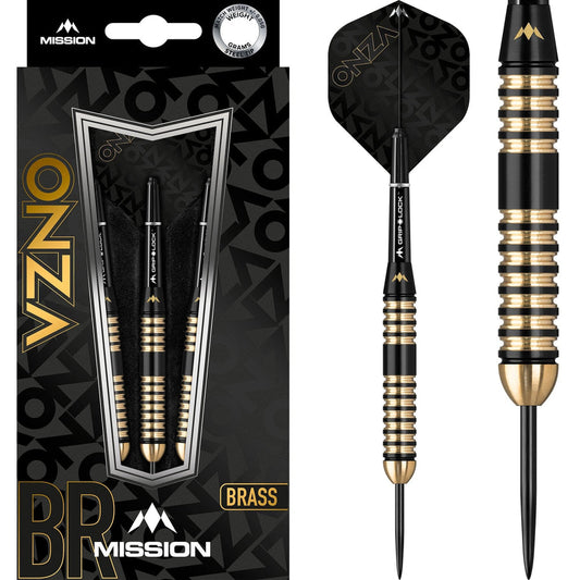 Mission Onza Darts
Steel Tip Brass - M4 - Black & Gold