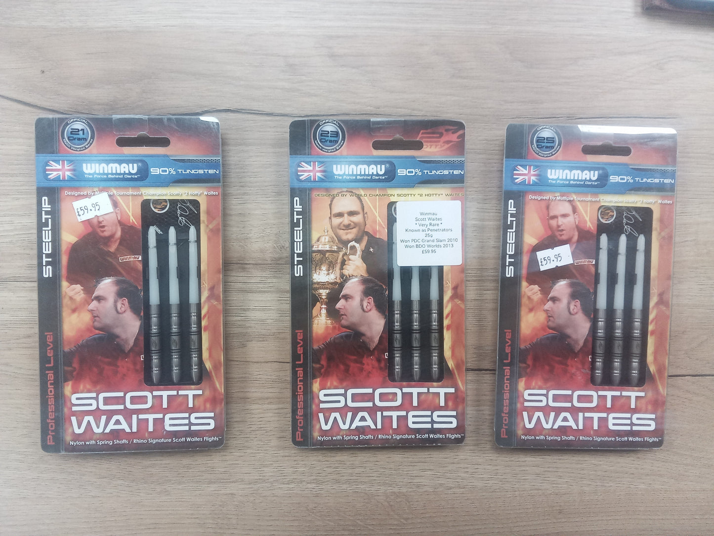 Scott Waites Penetrators darts ( 2013 worlds & 2010 grand slam winning darts )