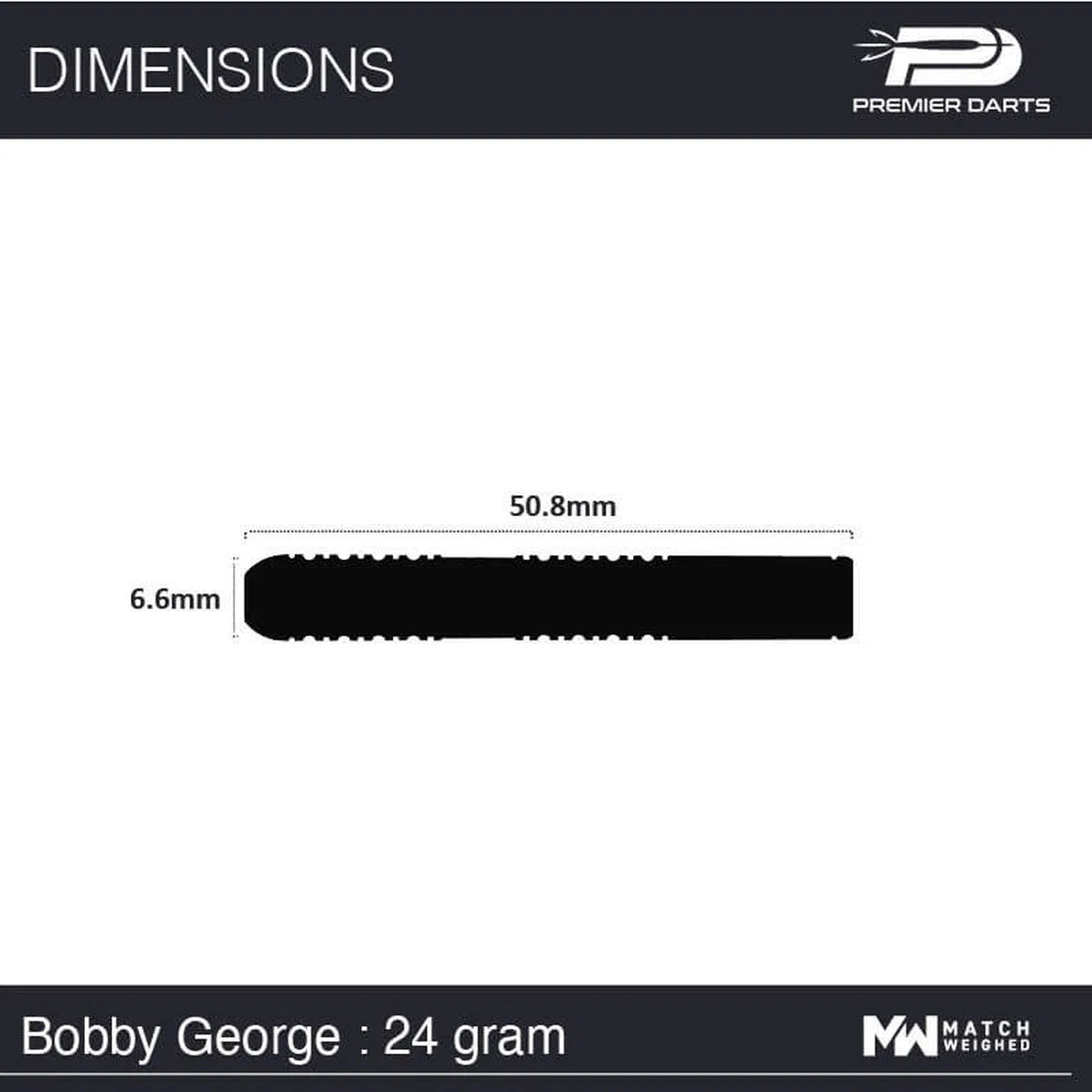 Bobby George 90% Tungsten Steel Tip Darts by Winmau