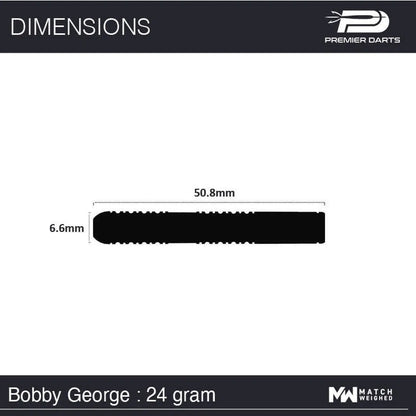 Bobby George 90% Tungsten Steel Tip Darts by Winmau