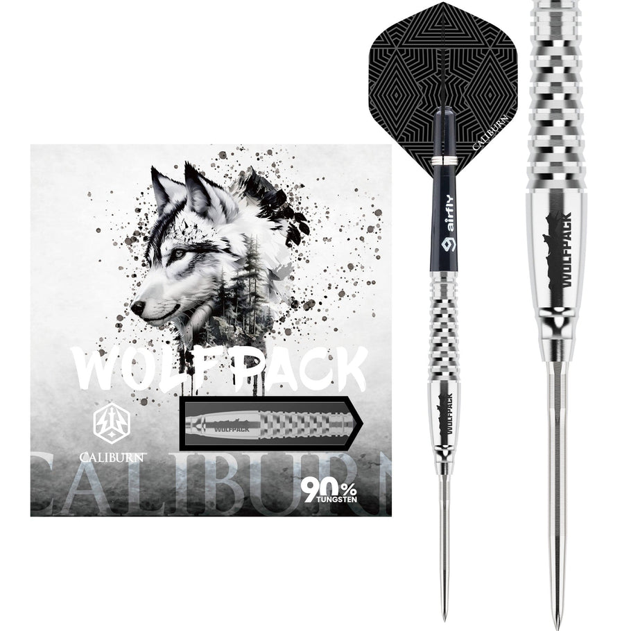 Caliburn Wolfpack Darts
Steel Tip - 90% Tungsten - W8 - 18g