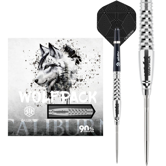 Caliburn Wolfpack Darts
Steel Tip - 90% Tungsten - W8 - 18g