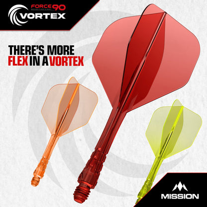 Mission Force 90 Vortex Moulded Flight & Shaft - Standard No2