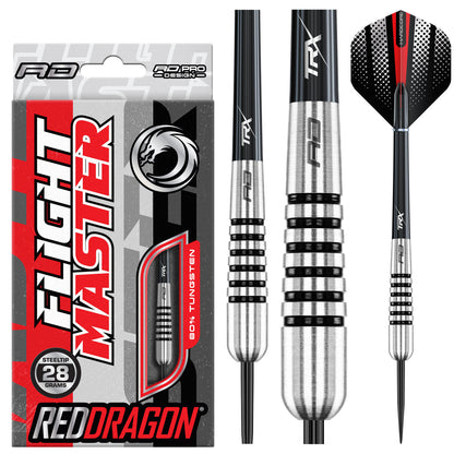 Flightmaster Torpedo 80% Tungsten Steel Tip Darts by Red Dragon