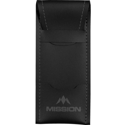 Mission Sport 8 Darts Case - Black Bar Wallet with Trim