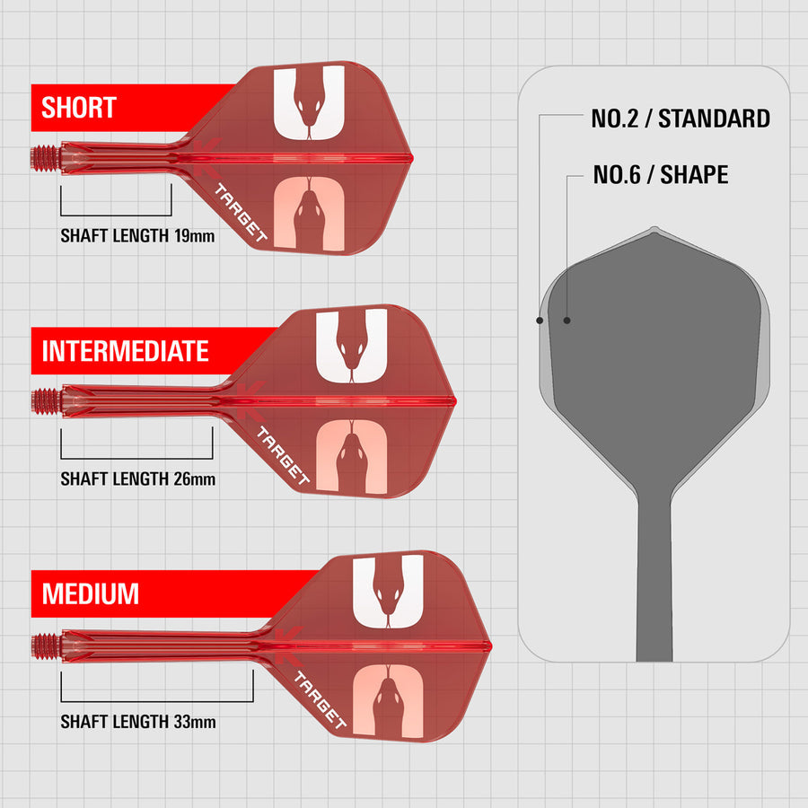 Aspinall No6 K-Flex Integrated Flights and Shafts by Target