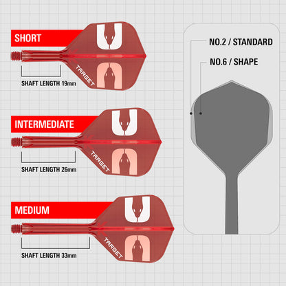 Aspinall No6 K-Flex Integrated Flights and Shafts by Target