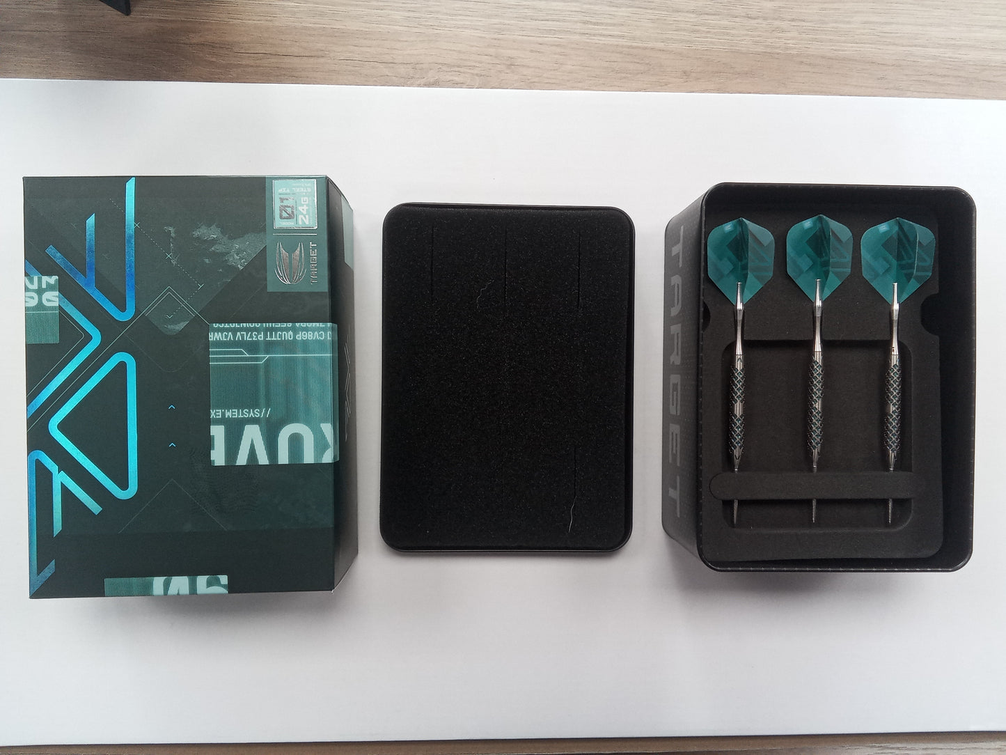 Rove 01 90% Tungsten SP Steel Tip Darts by Target 24g ( USED )