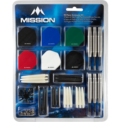Mission Darts Accessory Kit 90 Piece
Flights, Shafts - Steel Tip