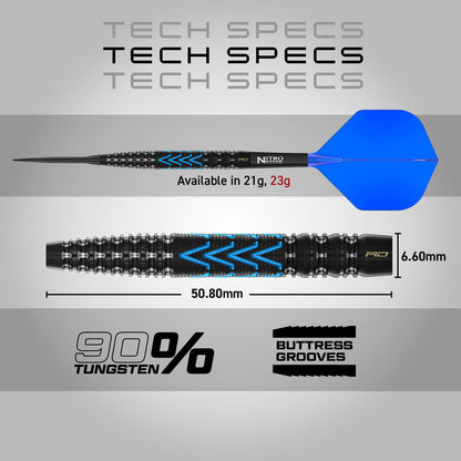 Red Dragon Amp Tapered 90% Tungsten Steel Tip Darts