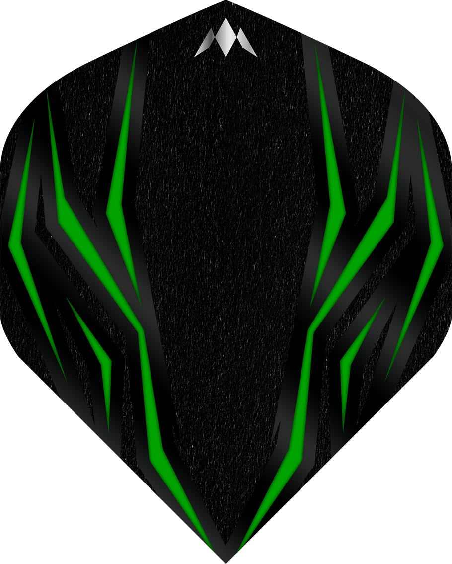 Mission Lava Dart Flights - 100 Micron - Std - No2 - Green