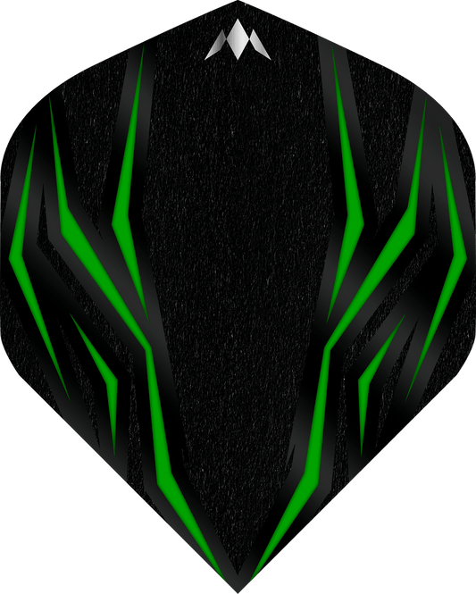 Mission Lava Dart Flights - 100 Micron - Std - No2 - Green