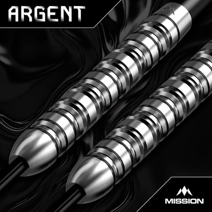 Mission Argent Darts
Steel Tip - 90% Tungsten - Silver