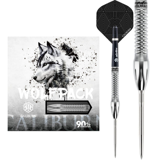 Caliburn Wolfpack Darts
Steel Tip - 90% Tungsten - W4 - 20g