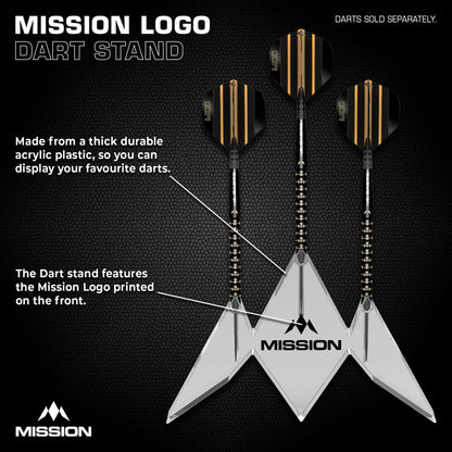 Mission Acrylic Dart Stand Logo
3 Dart Display Stand