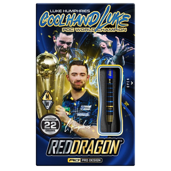 Red Dragon Luke Humphries TX4 Avenger 90% - Steel Tip Darts
