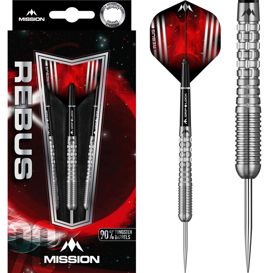 Mission Rebus Darts - Steel Tip - M2 - Front Ring Grip