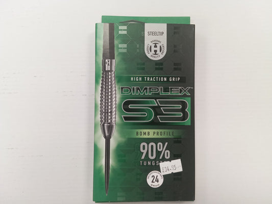 Dimplex S3 Bomb 90% Tungsten Steel Tip Darts by Harrows (used)