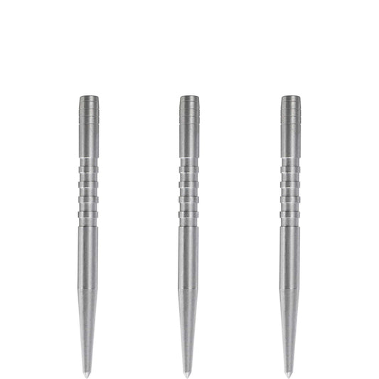 Condor Beak Dart Points - Steel Tip Replacement Points - with Cut - 5 Ring - Silver