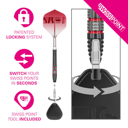 Nathan Aspinall Asp 95K 95% Tungsten SP Steel Tip Darts by Target