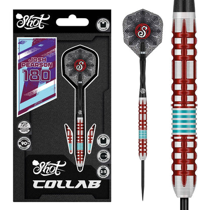 Shot Collab Series Darts
Steel Tip - 90% Tungsten - Josh Pearson