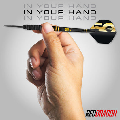 Red Dragon Gian van Veen 50 Years Limited Edition 90% Tungsten Steel Tip Darts