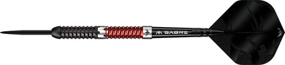 Mission Llew Bevan Darts - Steel Tip - 90% Tungsten - Black & Red Electro