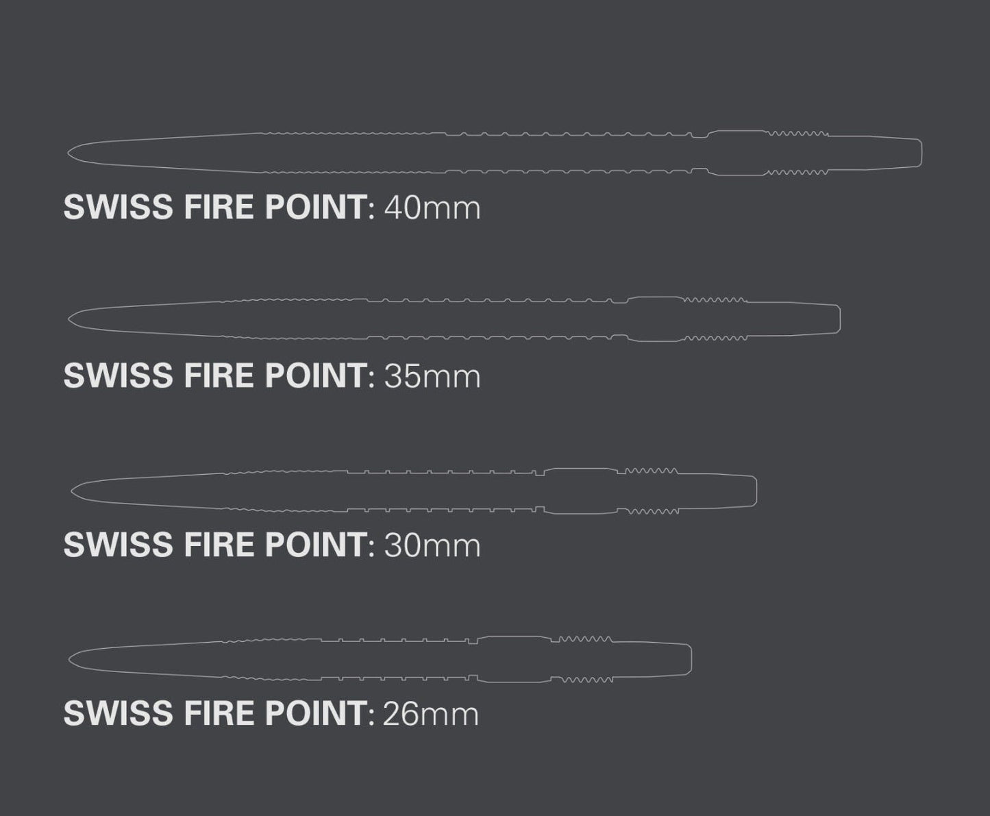 Swiss Fire Point Gold 30mm Points