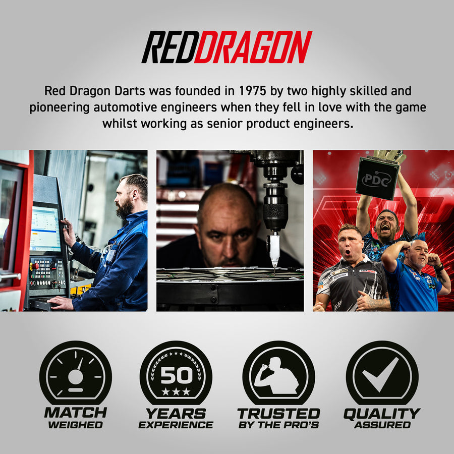 Red Dragon Amp Torpedo 90% Tungsten Steel Tip Darts