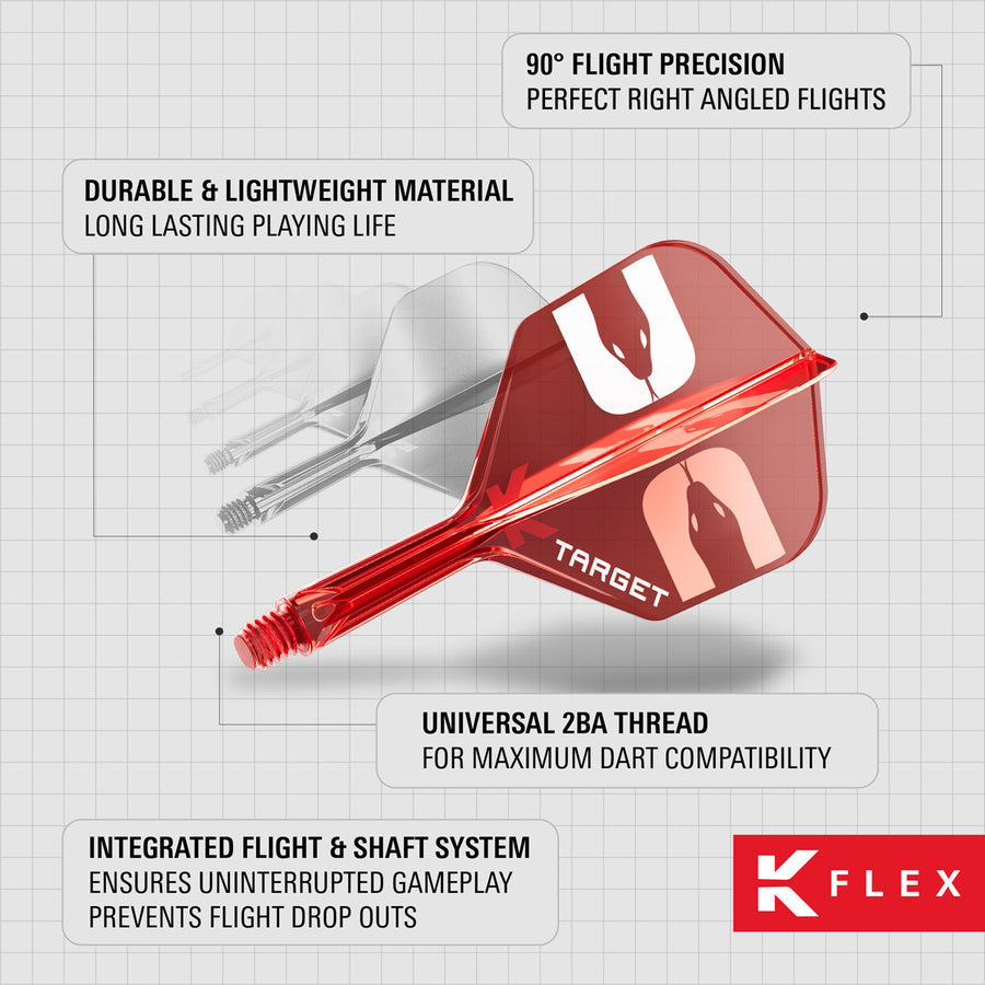 Aspinall No6 K-Flex Integrated Flights and Shafts by Target