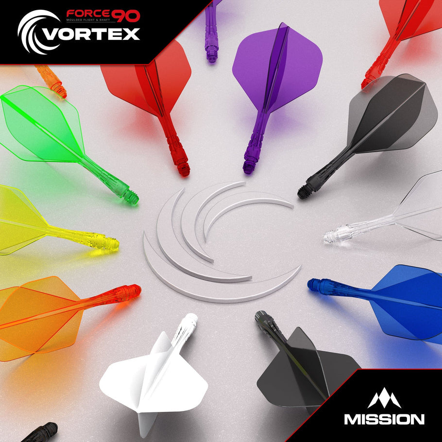 Mission Force 90 Vortex Moulded Flight & Shaft - Standard No2