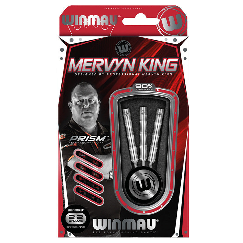 Winmau Mervyn King 90% Tungsten Steel Tip Darts