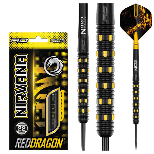 Nirvana 90% Tungsten Steel Tip Darts by Red Dragon