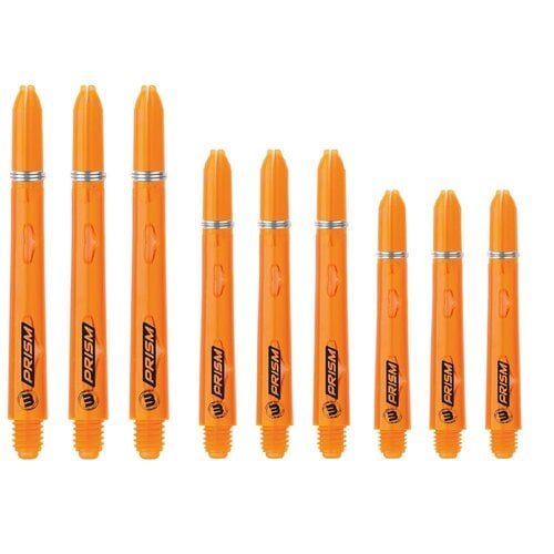 Winmau Prism Shaft Orange Dart Shafts. Extra short