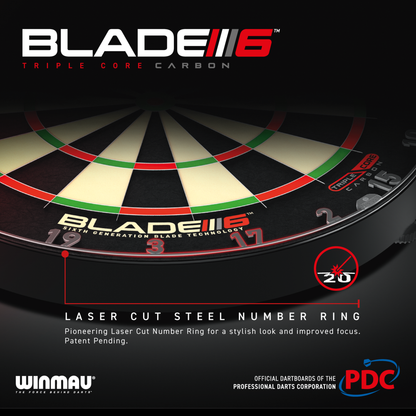 Winmau Blade 6 Triple Core PDC - Professional Dartboard